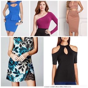 Bundle. Guess. House of cb dresses and tops